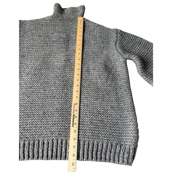 Proenza Schouler CHUNKY KNIT SWEATER size S Gray Wool Blend - Picture 5 of 10